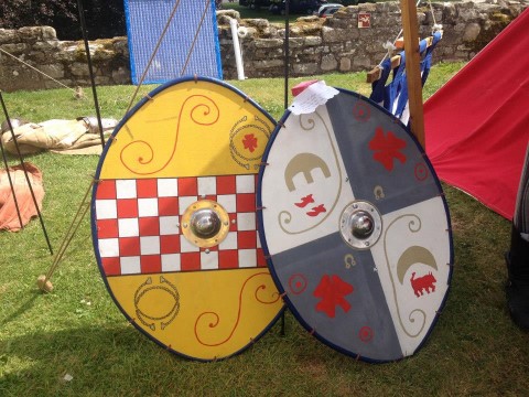Painted shields
